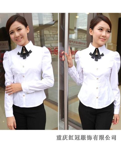 女士商務襯衫-41