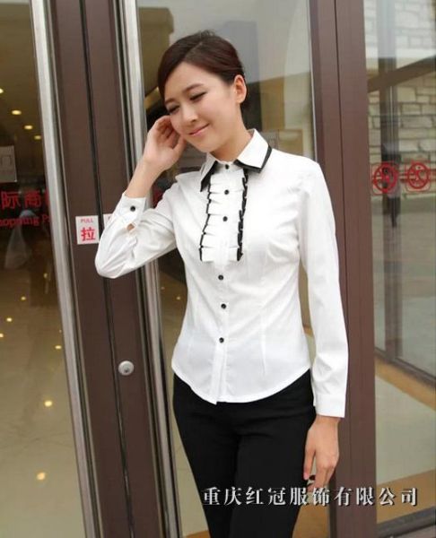 女士商務襯衫-42