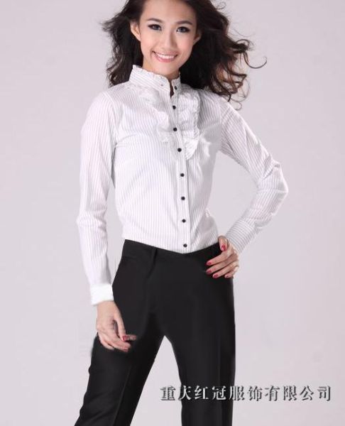 女士商務襯衫-44