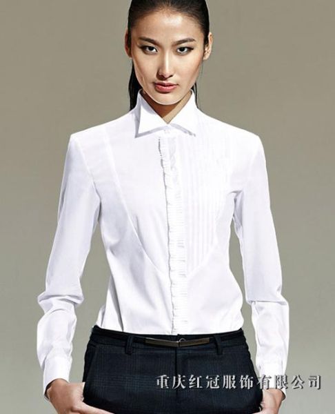 女士商務襯衫-48