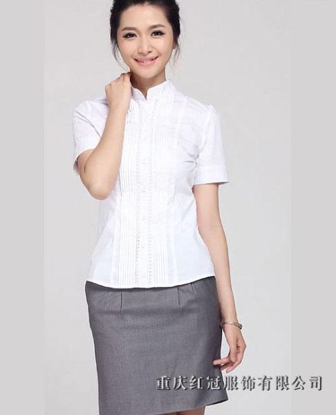 女士商務襯衫-49
