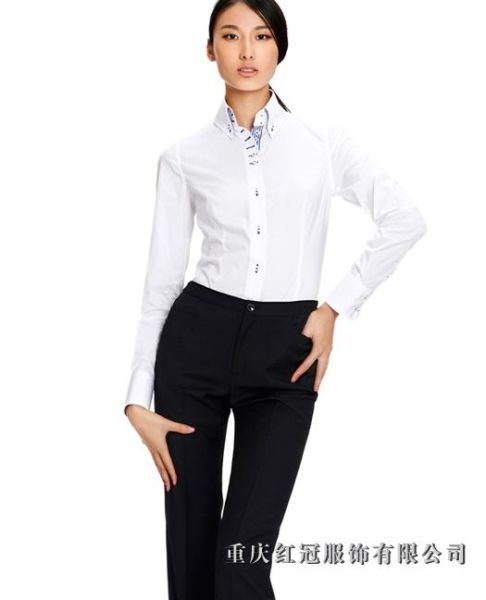 女士商務襯衫-57