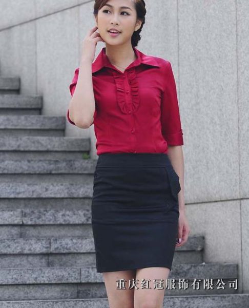 女士商務襯衫-62