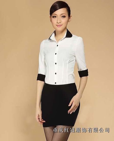 女士商務襯衫-63