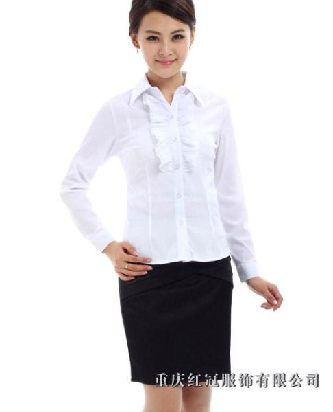 女士商務襯衫-65